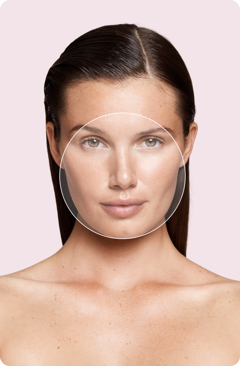 Woman with smooth skin after medical needling